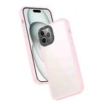 For iPhone 11 Pro Frame Two Color Lens Ring TPU Phone Case(Pink)