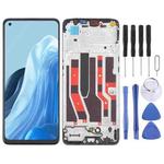 For OPPO Reno7 4G Original AMOLED LCD Screen Digitizer Full Assembly with Frame