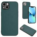 For iPhone 15 R20 Leather Pattern Phone Single Case(Green)