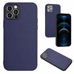 For iPhone 12 Pro R20 Leather Pattern Phone Single Case(Blue)