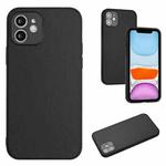 For iPhone 11 R20 Leather Pattern Phone Single Case(Black)
