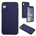 For iPhone XR R20 Leather Pattern Phone Single Case(Blue)