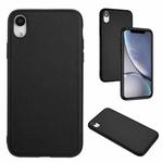 For iPhone XR R20 Leather Pattern Phone Single Case(Black)