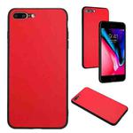 For iPhone 8 Plus / 7 Plus R20 Leather Pattern Phone Single Case(Red)