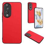 For Honor 90 R20 Leather Pattern Phone Single Case(Red)