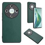 For Honor X9b/Magic6 Lite 5G R20 Leather Pattern Phone Single Case(Green)