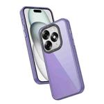 For Itel S23+ Frame Two Color Lens Ring TPU Phone Case(Purple)