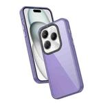 For Infinix Hot 40 Frame Two Color Lens Ring TPU Phone Case(Purple)