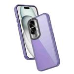 For Honor 90 Lite Frame Two Color Lens Ring TPU Phone Case(Purple)