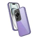 For Huawei P60 Pro Frame Two Color Lens Ring TPU Phone Case(Purple)