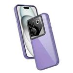 For Tecno Camon 20 Pro 5G Frame Two Color Lens Ring TPU Phone Case(Purple)
