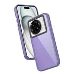 For Tecno Spark 20 Pro+ Frame Two Color Lens Ring TPU Phone Case(Purple)