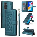 For Xiaomi Redmi Note 11s / 12s Diamond Lattice Leather Flip Phone Case(Green)