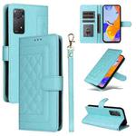 For Xiaomi Redmi Note 11 Pro Global Diamond Lattice Leather Flip Phone Case(Mint Green)