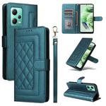 For Xiaomi Redmi Note 12 5G / Poco X5 Diamond Lattice Leather Flip Phone Case(Green)