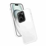 For vivo Y16 Frame Two Color Lens Ring TPU Phone Case(Transparent)