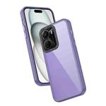 For vivo Y16 Frame Two Color Lens Ring TPU Phone Case(Purple)