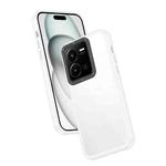 For vivo Y35 4G Frame Two Color Lens Ring TPU Phone Case(Transparent)