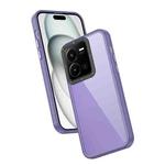 For vivo Y35 4G Frame Two Color Lens Ring TPU Phone Case(Purple)