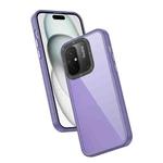 For Xiaomi Redmi 12C Frame Two Color Lens Ring TPU Phone Case(Purple)