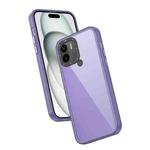 For Xiaomi Redmi A1+ Frame Two Color Lens Ring TPU Phone Case(Purple)