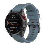 For Garmin Fenix 5 26mm Quick Release Silicone Watch Band(Navy Blue)