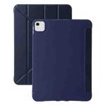 For iPad Air 11 2024 TPU Deformation Flip Leather Tablet Case with Holder(Dark Blue)