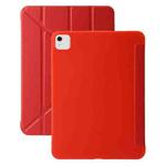 For iPad Air 11 2024 TPU Deformation Flip Leather Tablet Case with Holder(Red)