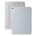 For iPad Air 11 2024 TPU Deformation Flip Leather Tablet Case with Holder(Grey)