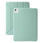 For iPad Air 11 2024 TPU Deformation Flip Leather Tablet Case with Holder(Mint Green)