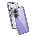 For OPPO A78 4G Frame Two Color Lens Ring TPU Phone Case(Purple)