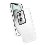 For OPPO A79 5G Frame Two Color Lens Ring TPU Phone Case(Transparent)