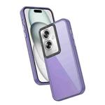 For OPPO A79 5G Frame Two Color Lens Ring TPU Phone Case(Purple)