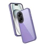 For OPPO A98 Frame Two Color Lens Ring TPU Phone Case(Purple)