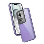 For OPPO Reno11 5G Global Frame Two Color Lens Ring TPU Phone Case(Purple)