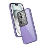 For OPPO Reno11 Pro 5G Global Frame Two Color Lens Ring TPU Phone Case(Purple)