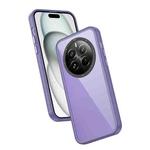 For Realme 12 Pro Frame Two Color Lens Ring TPU Phone Case(Purple)