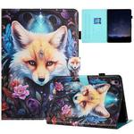 For iPad 10th Gen 10.9 2022 Painted Litchi Leather Sewing Smart Tablet Case(Fox)