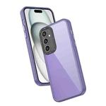 For Samsung Galaxy S24 5G Frame Two Color Lens Ring TPU Phone Case(Purple)