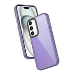 For Samsung Galaxy S23+ 5G Frame Two Color Lens Ring TPU Phone Case(Purple)