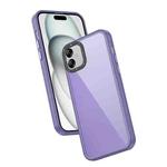 For Samsung Galaxy A04e Frame Two Color Lens Ring TPU Phone Case(Purple)