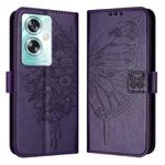 For OnePlus Nord N30 SE Embossed Butterfly Leather Phone Case(Dark Purple)
