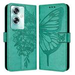 For OnePlus Nord N30 SE Embossed Butterfly Leather Phone Case(Green)