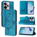 For Realme Neo7 Turbo 5G Embossed Butterfly Leather Phone Case(Blue)