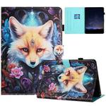 For Samsung Galaxy Tab A 10.1 2019 Painted Litchi Leather Sewing Tablet Case(Fox)