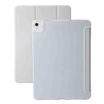 For iPad Air 11 2024 Three-fold Holder Flip Tablet Leather Case(Grey)