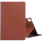 For iPad Pro 13 2024 360 Degree Rotation Litchi Texture Leather Tablet Case with Holder(Brown)