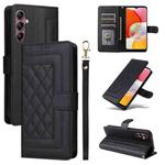 For Samsung Galaxy A14 5G / 4G Diamond Lattice Leather Flip Phone Case(Black)