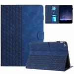 For iPad mini 5 / 4 / 3 / 2 / 1 Building Blocks Embossed Leather Smart Tablet Case(Blue)