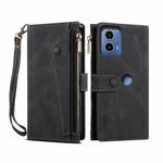 For Motorola Edge 50 Fusion ESEBLE Retro Frosted RFID Leather Phone Case(Black)